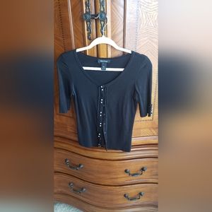 White House Black Market Short Sleeve Cardigan Size XS